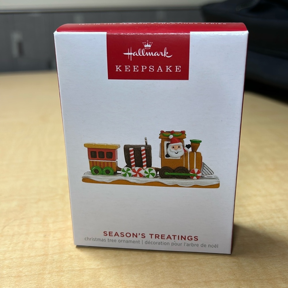 Hallmark 2023 Christmas Ornament SEASON'S TREATINGS #15 in Series Candy Train